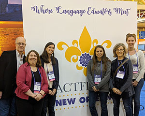 This is an image of six F-M educators at the world language convention