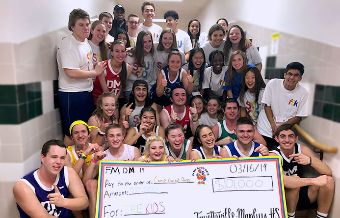 This is a group photo of F-M students who participated in this year's Dance Marathon