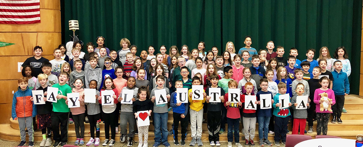 This is a group photo of Fayetteville Elementary School third grade students.