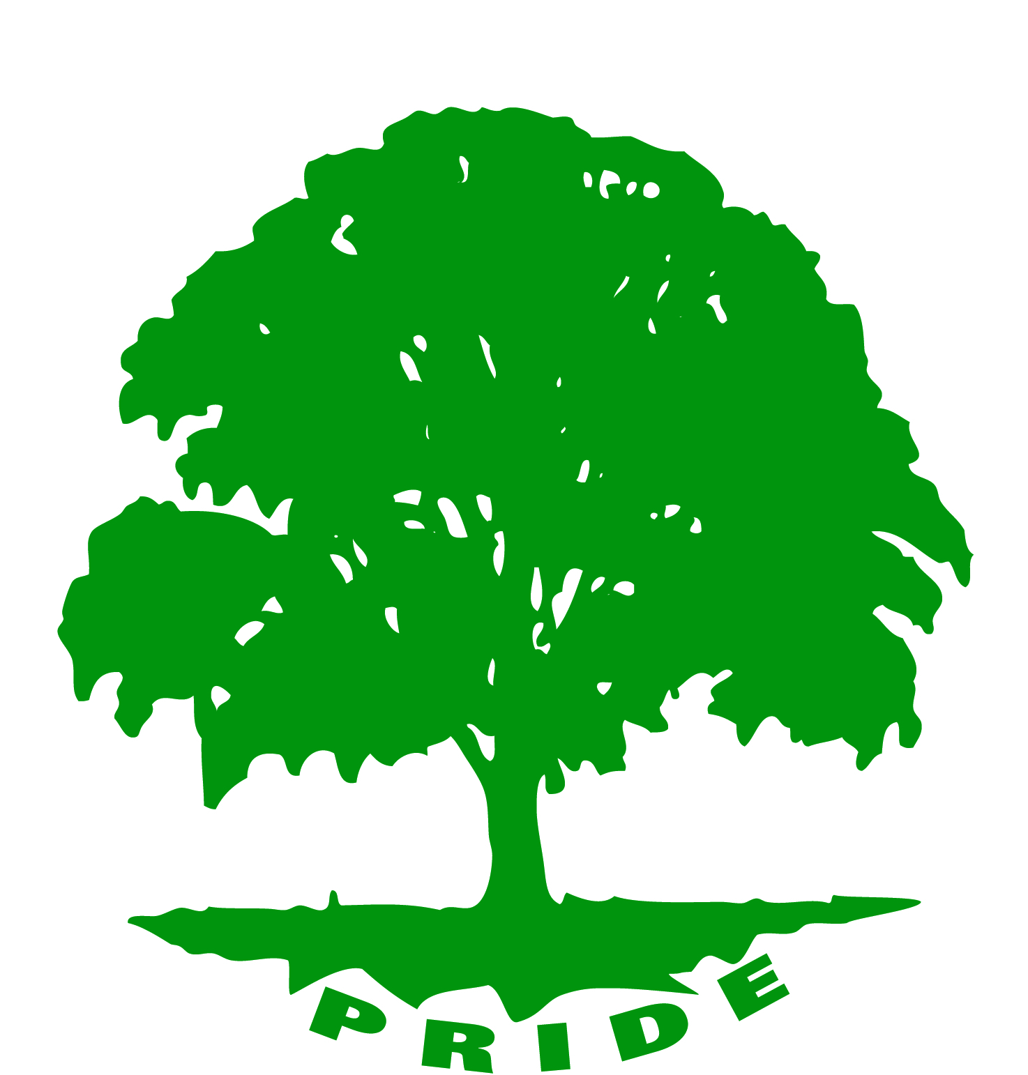 This is the F-M pride tree logo