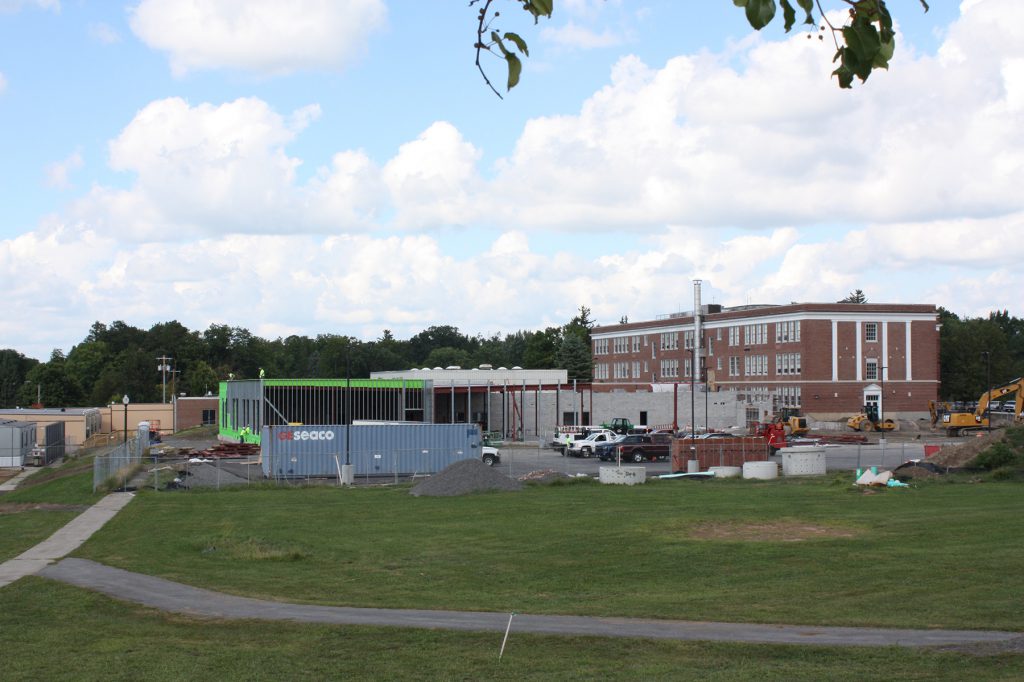 Construction area outside Wellwood.