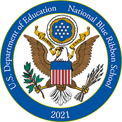 U.S. Department of Education Blue Ribbon School 2021 logo