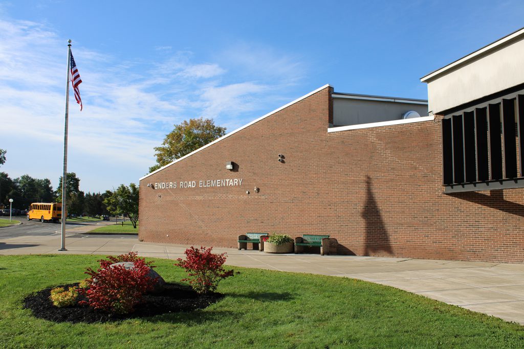 Exterior of Enders Road Elementary School.