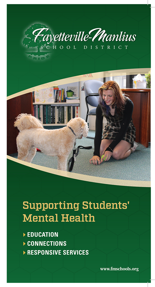 A copy of the cover of the mental health brochure