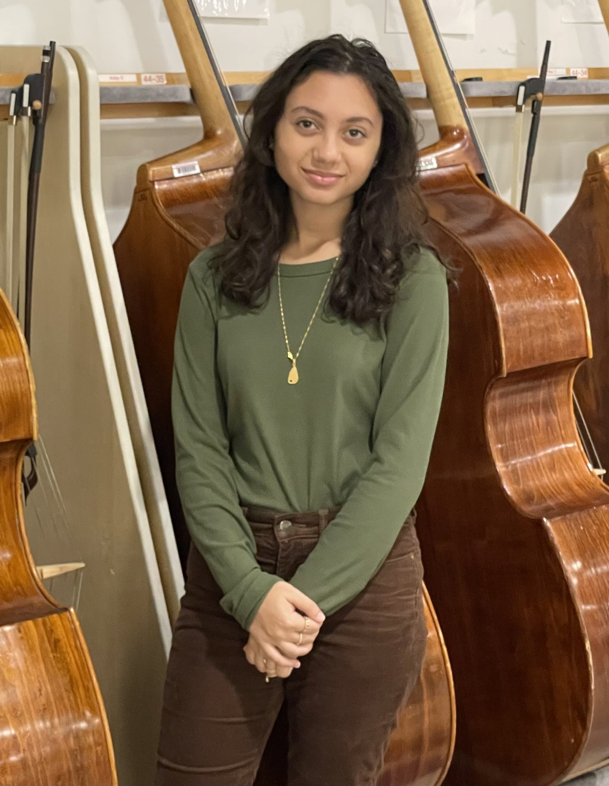 F-M senior Maya Perera smiles at the camera