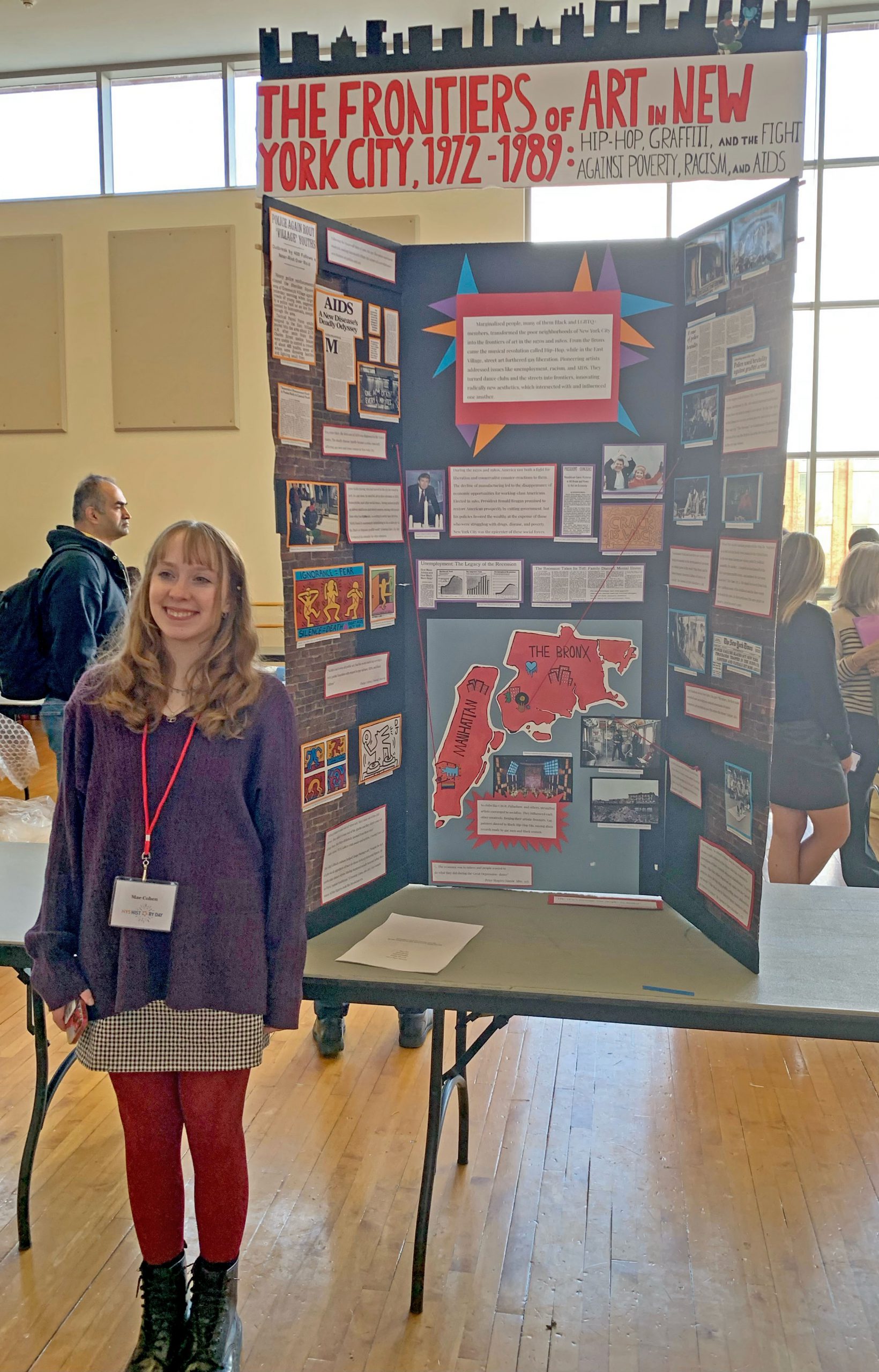 F-M senior Mae Cohen and her history project