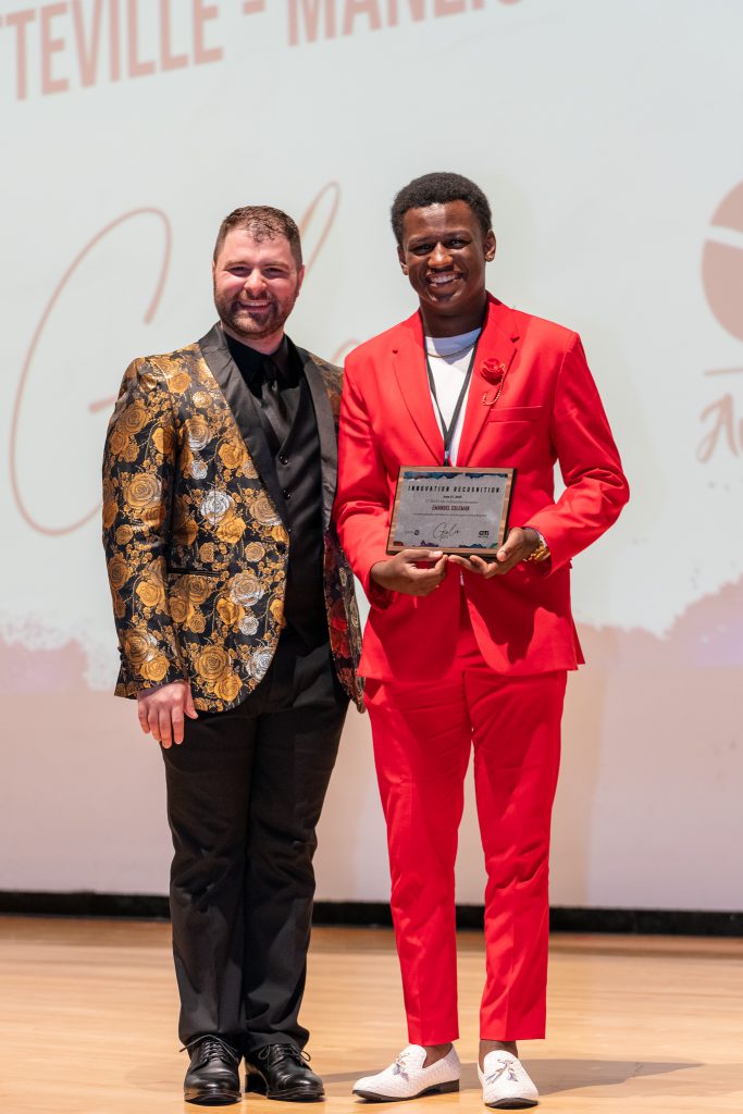 F-M student Emanuel Coleman is recognized for innovation at the Gala for the Arts.