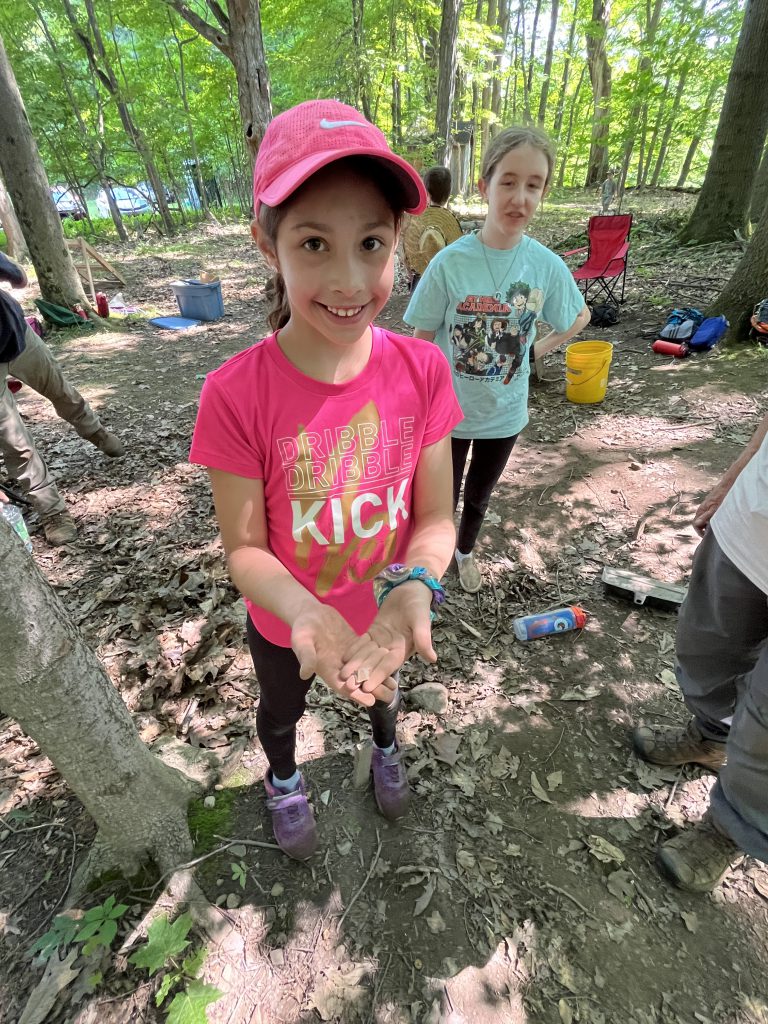 Middle school students participate in Archaeology Camp during July of 2023.