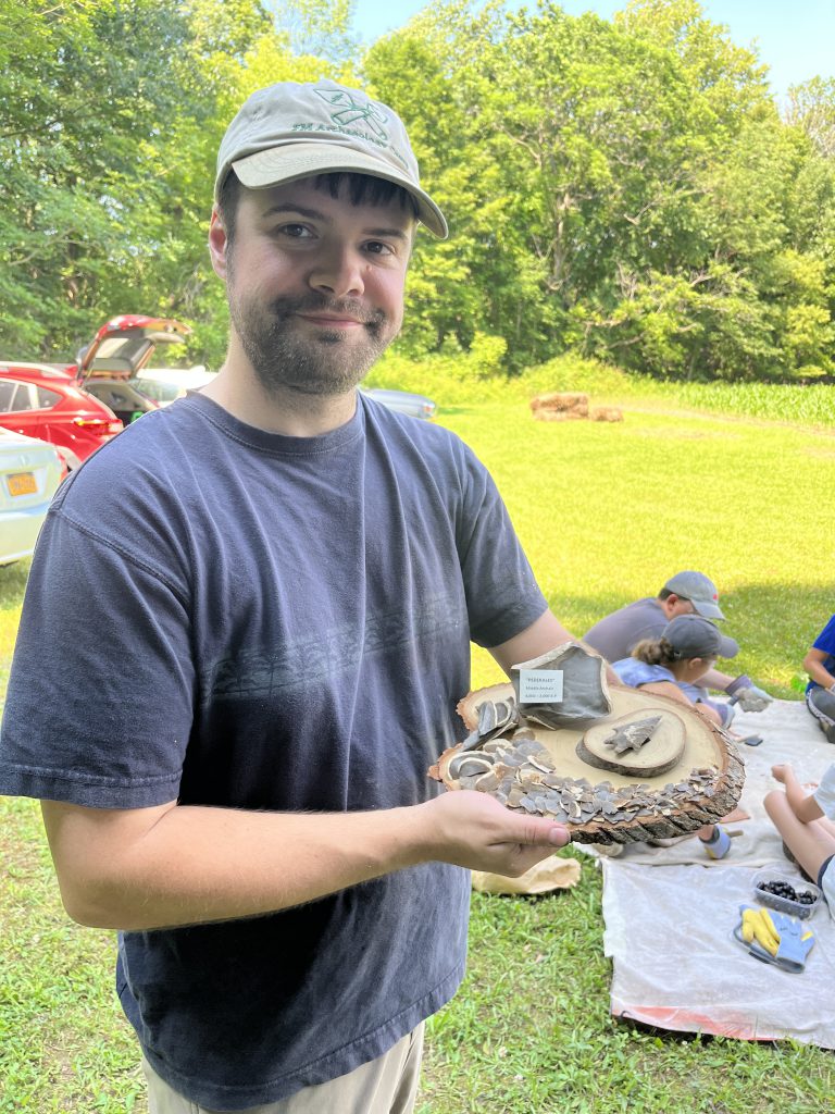 Middle school students participate in Archaeology Camp during July of 2023.