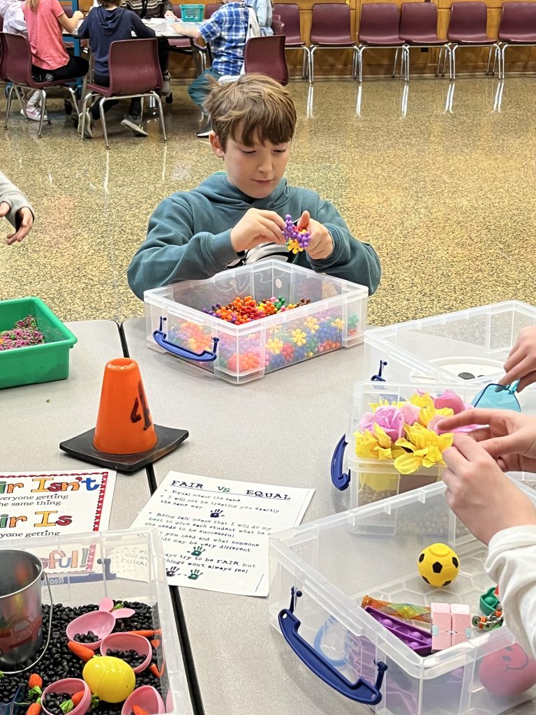 Fayetteville Elementary fourth graders celebrate different ways of learning during the "We All Learn Differently Olympics."