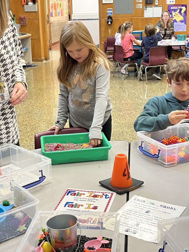 Fayetteville Elementary fourth graders celebrate different ways of learning during the "We All Learn Differently Olympics."