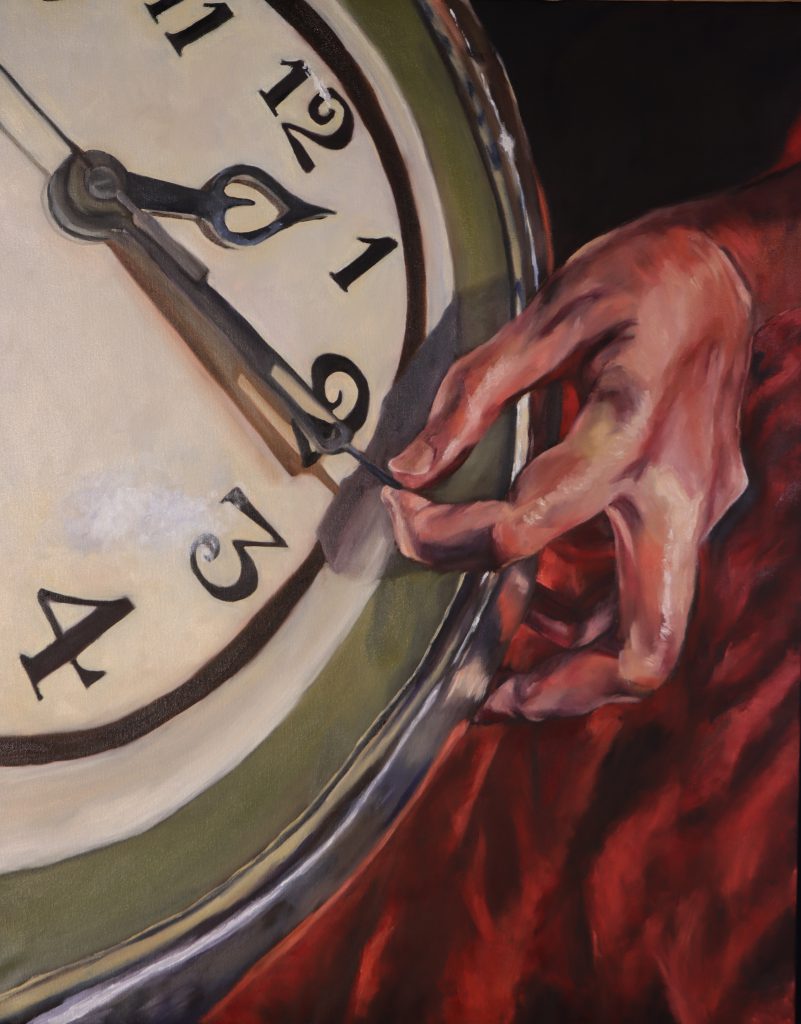 Senior Anna Bertrand's "Stopping Time" won the American Visions Award and a Gold Key Award.