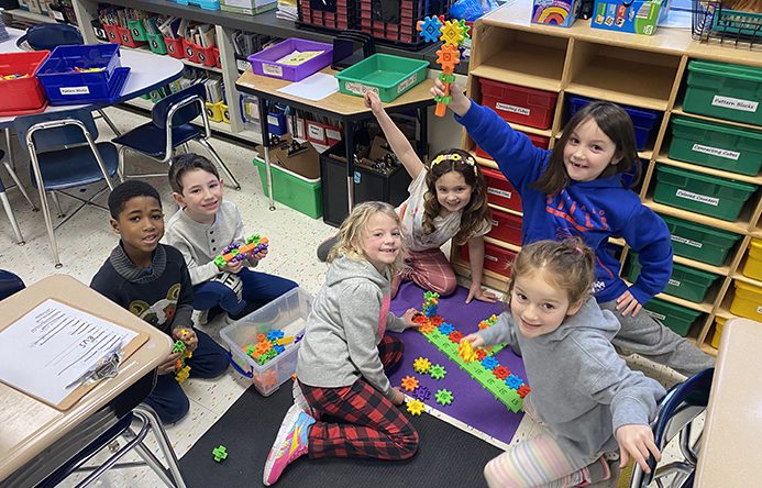 Mott Road Elementary students play and learn together during Wellness Day.