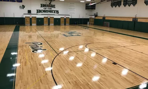 A Basketball court.