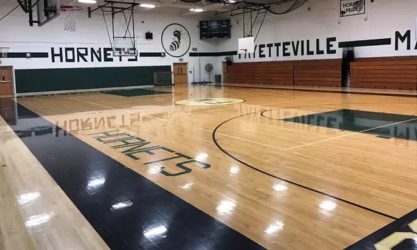 A Basketball court.