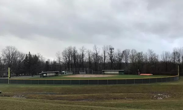 The outside of a baseball field.