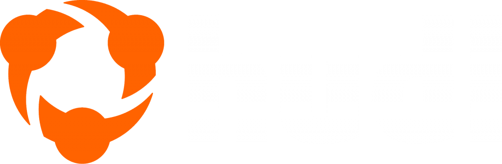 Hudl logo, an orange circle with the letters H U D L