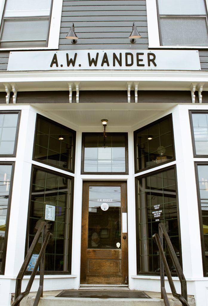 exterior of A.W. Wander building
