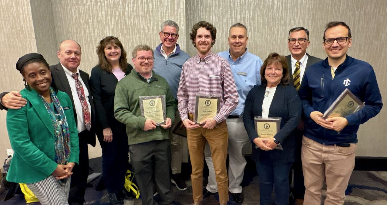 New York State School Music Association’s Conference All-State Chairpersons pose for group photo.