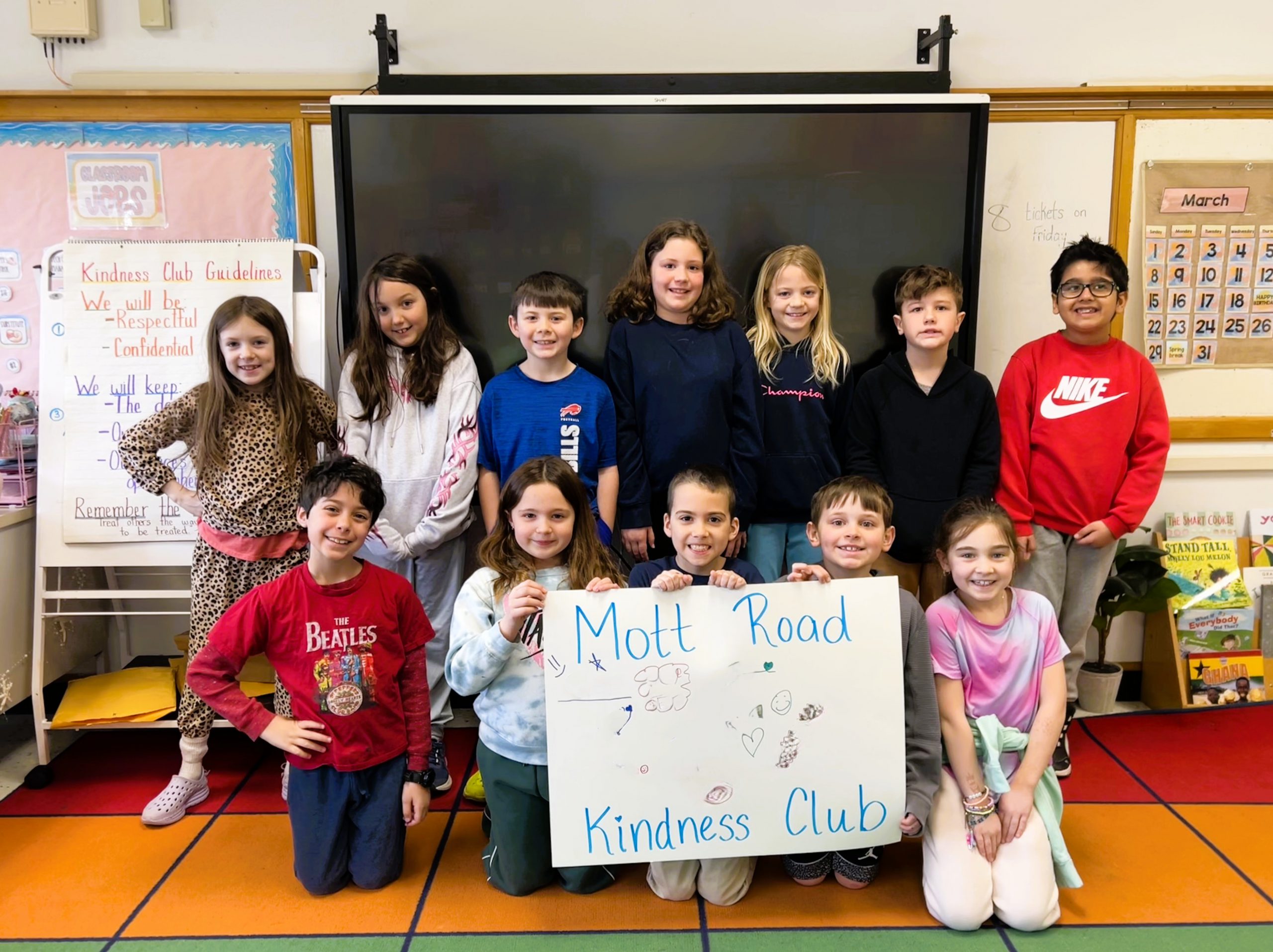Mott Road students build connections and promote positivity through Kindness Club
