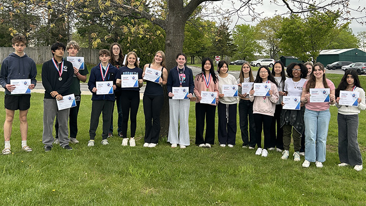 Six students earn special awards for high scores on National French Contest exam